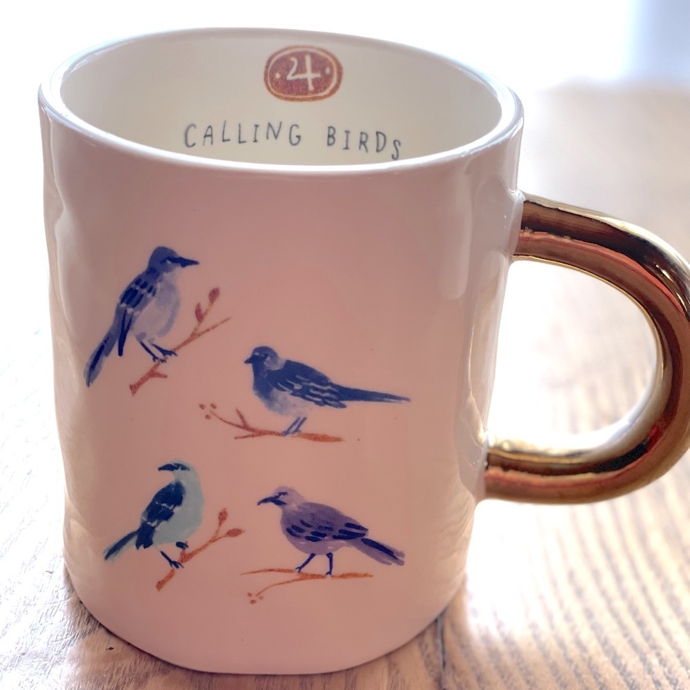 Magenta 4 Calling Birds Mug Coffee Cup